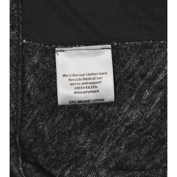 B2 Auth EILEEN FISHER Charcoal Wool/Cotton Blouse S Pleated Skirt XXS 2 Pc Set - Picture 7 of 8